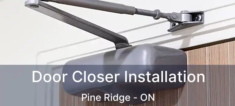 Door Closer Installation Pine Ridge - ON