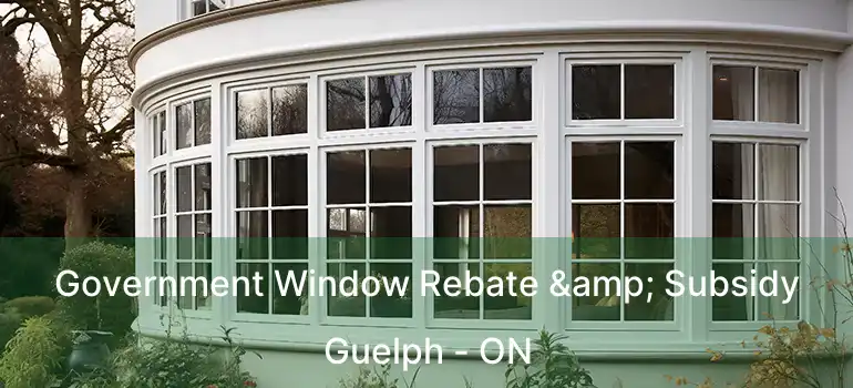  Government Window Rebate & Subsidy Guelph - ON