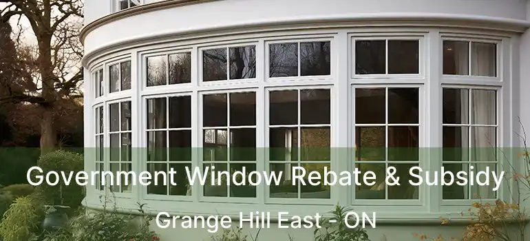  Government Window Rebate & Subsidy Grange Hill East - ON