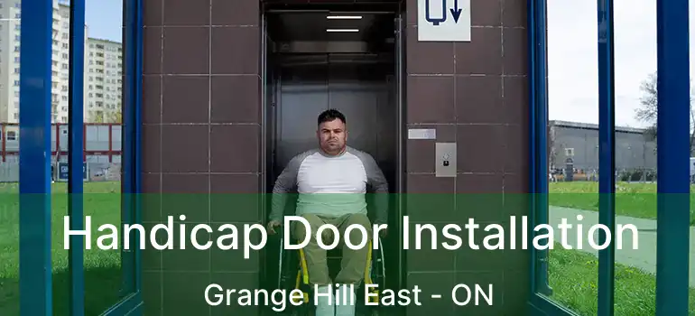  Handicap Door Installation Grange Hill East - ON
