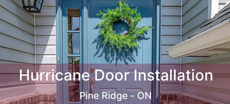  Hurricane Door Installation Pine Ridge - ON