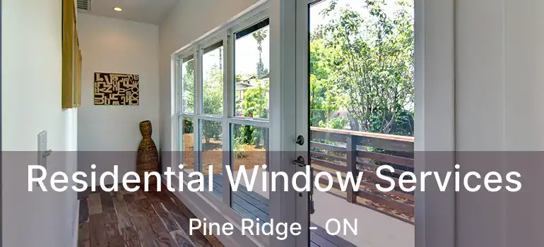  Residential Window Services Pine Ridge - ON