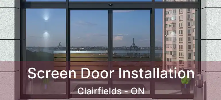 Screen Door Installation Clairfields - ON