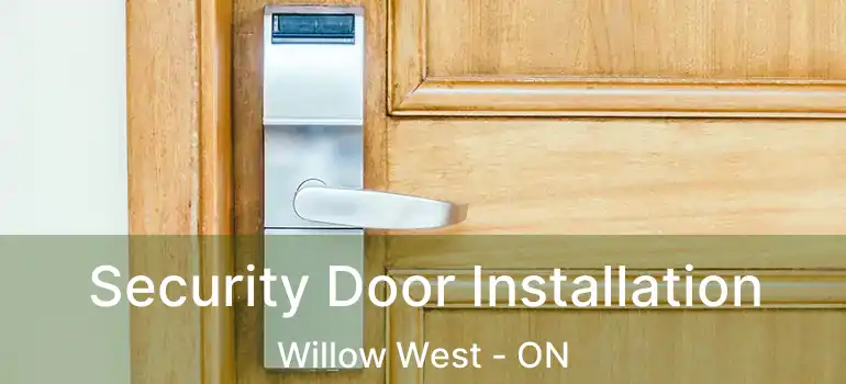  Security Door Installation Willow West - ON