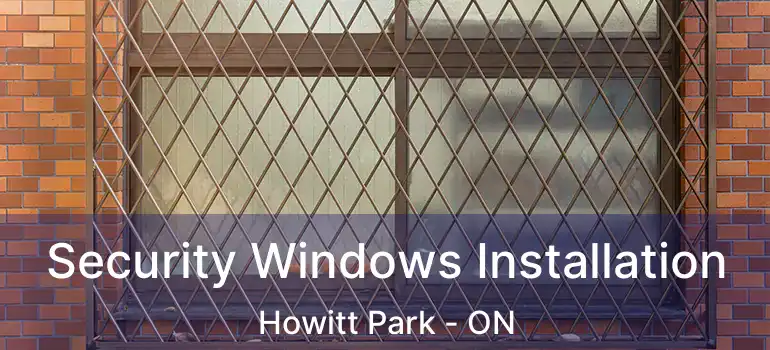  Security Windows Installation Howitt Park - ON