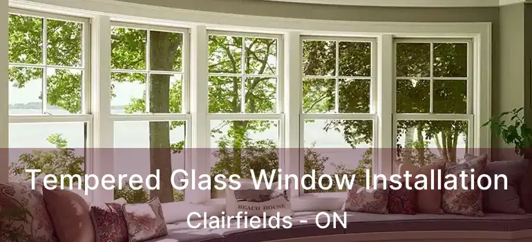  Tempered Glass Window Installation Clairfields - ON