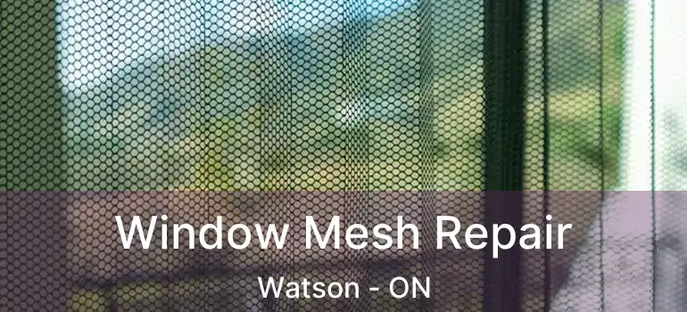  Window Mesh Repair Watson - ON