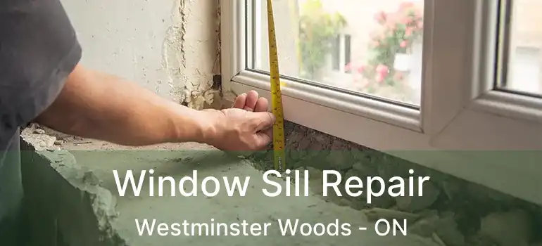  Window Sill Repair Westminster Woods - ON